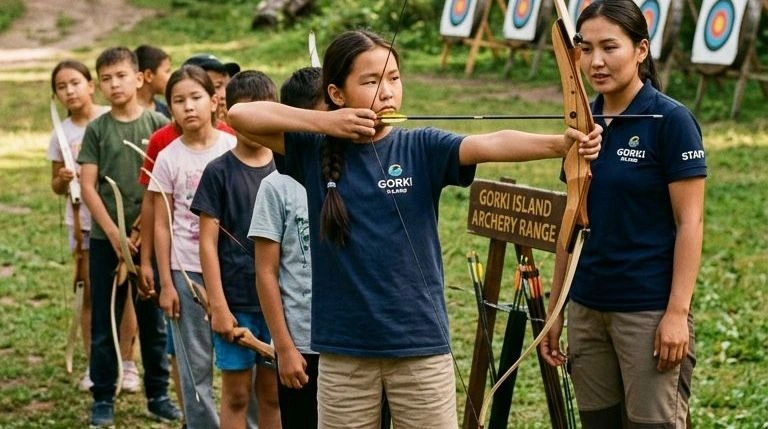 Gorki детский летний лагерь на берегу Капчагая